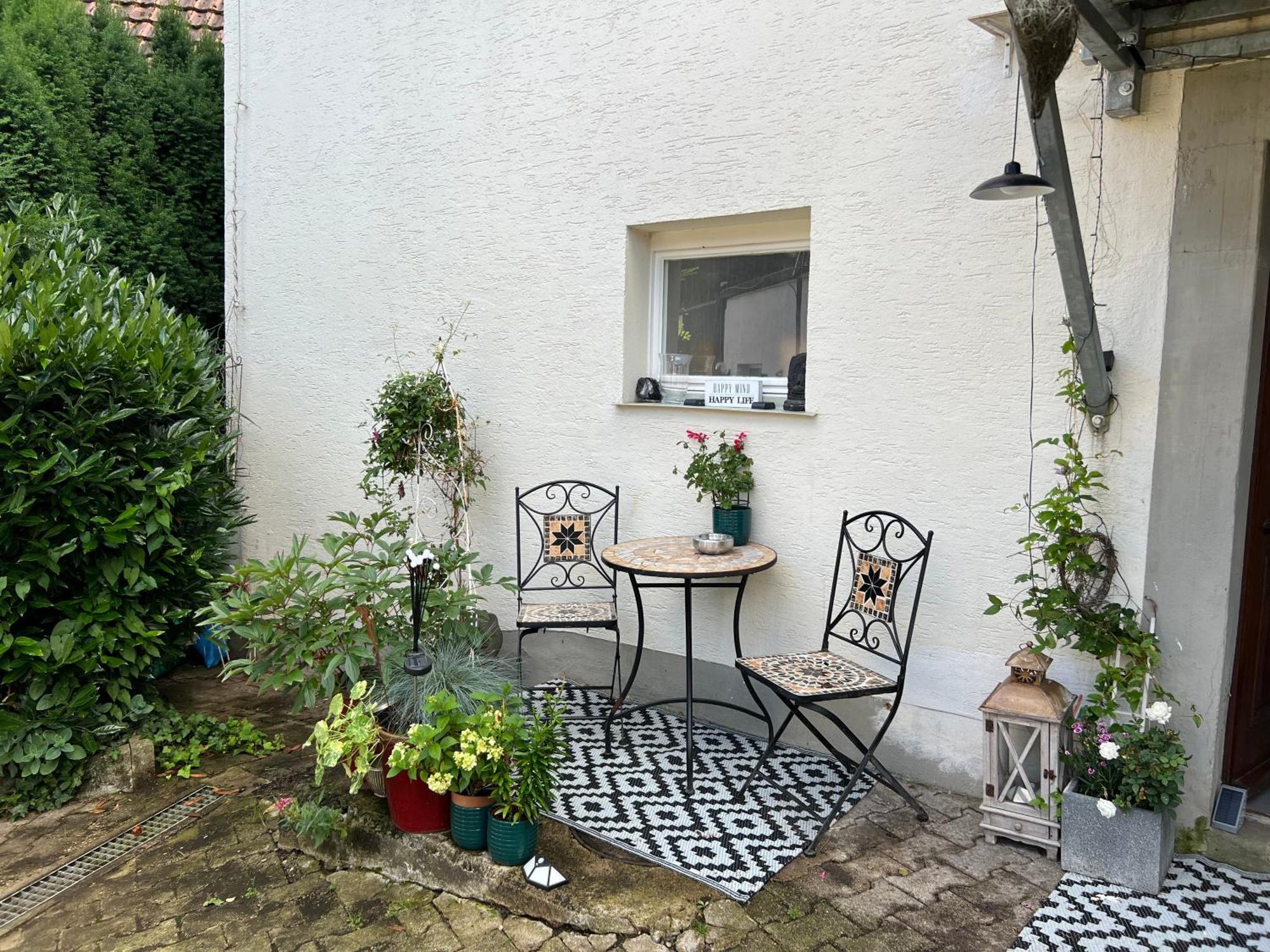 Ferieninrosengarten 1 Zi Appartement 190 Cm Deckenhoehe Oder Grosse 4 Zi Dg Whg Exterior foto